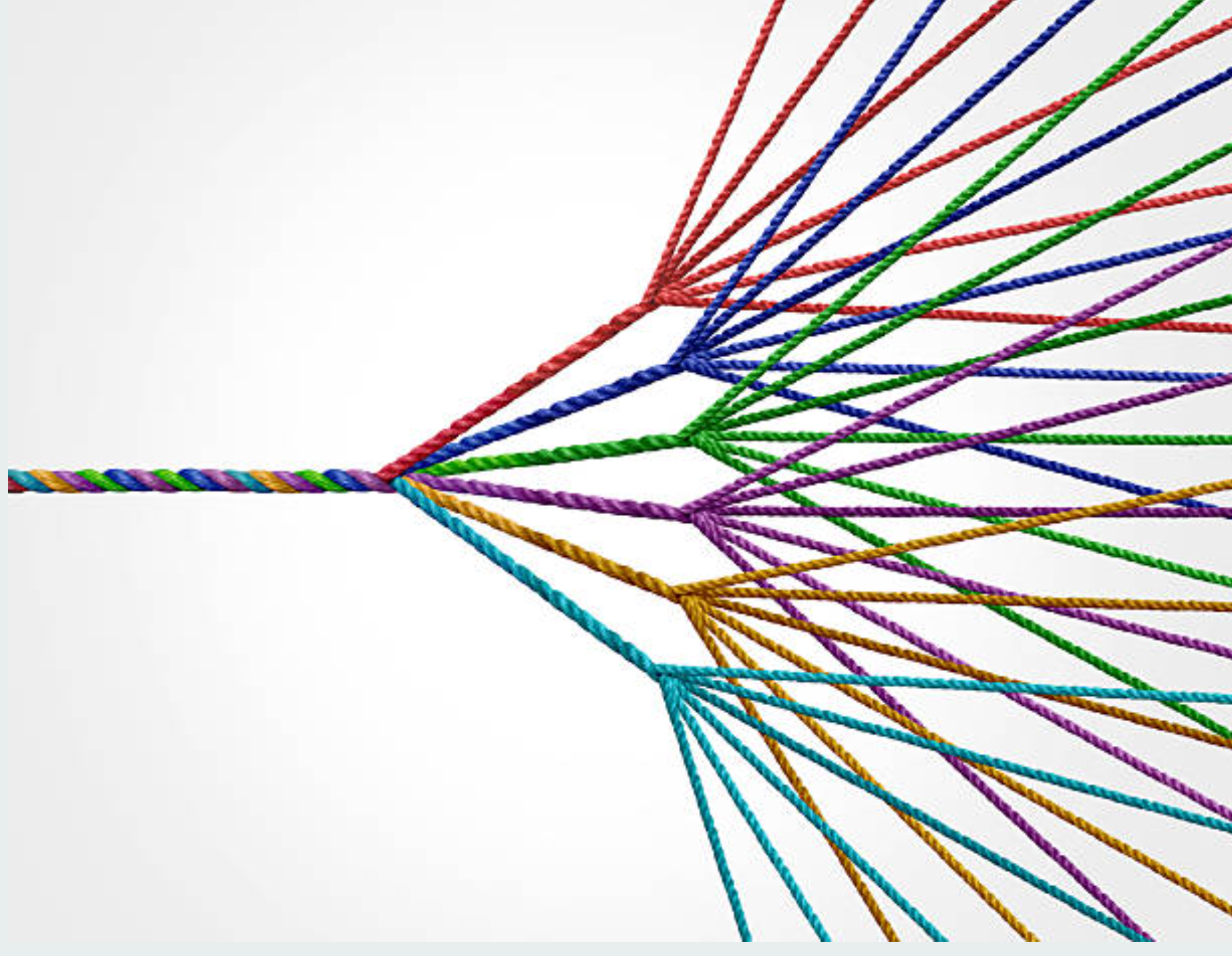 Unified threads symbolizing integration